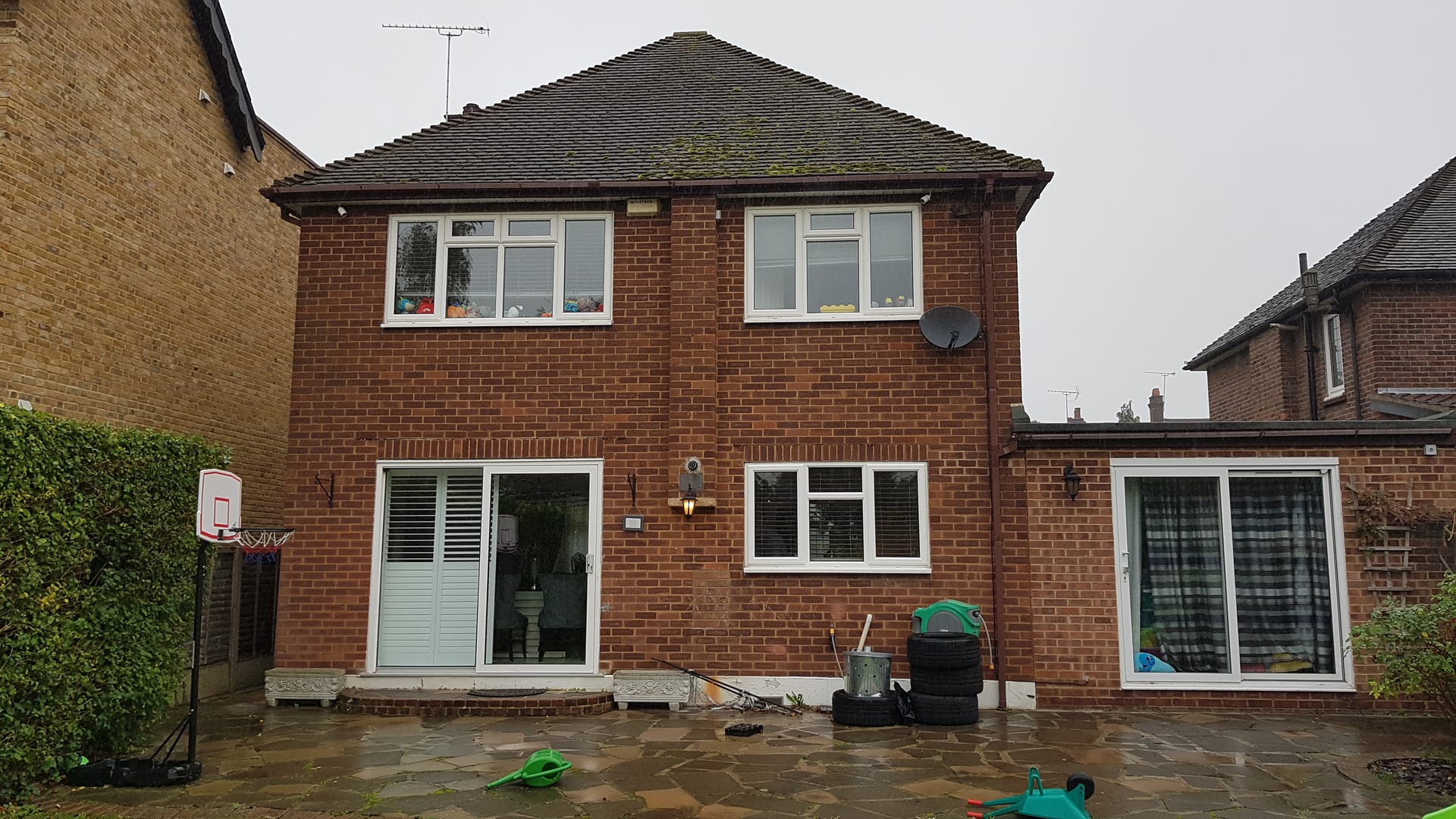 Brentwood IV — Rear Elevation - Before